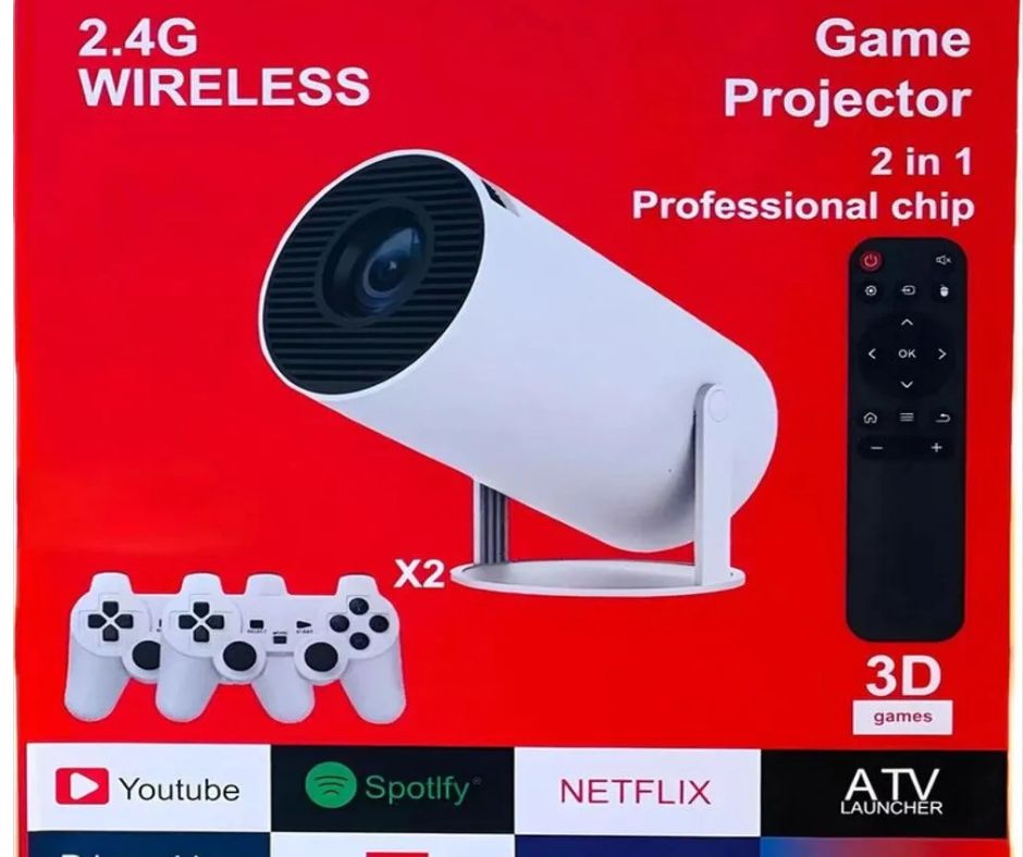 PROYECTOR CON JUEGOS 2EN1 PROFESSIONAL CHIP 2.4 WIRELESS.