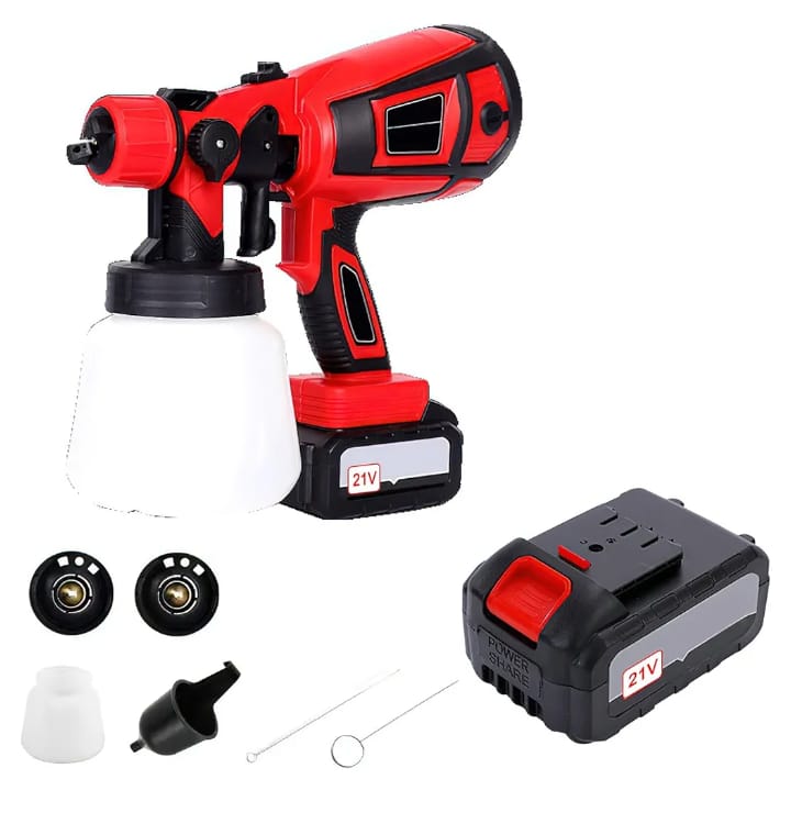 PISTOLA DE PINTURA RECARGABLE 21V