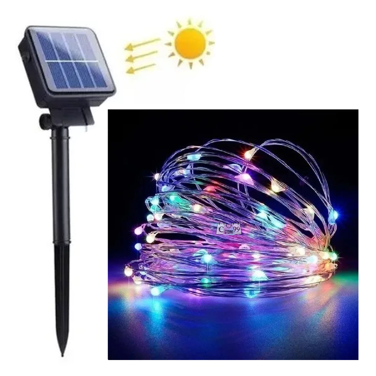 Luces Lineales Con Panel Solar 200